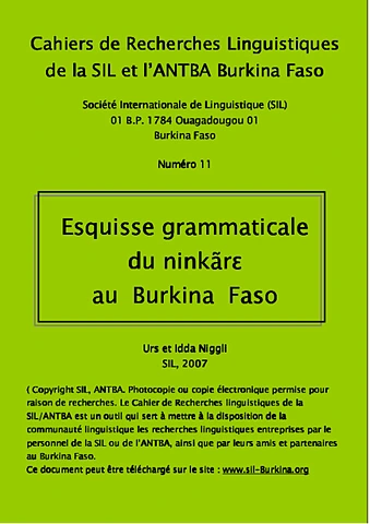 Grammaire du ninkare