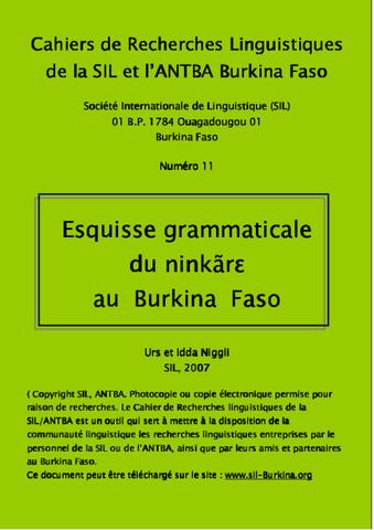 Grammaire du ninkare